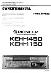 Pioneer SUPER TUNER III KEH-1150 Owner's Manual