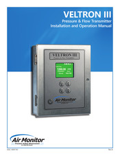 Onicon Air Monitor VELTRON III Installation And Operation Manual