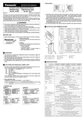Panasonic HL-G1 A-C5 Series Instruction Manual