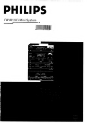 Philips FW 80 Manual