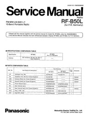 Panasonic RF-B50L Service Manual