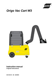 ESAB Origo Vac Cart W3 Instruction Manual