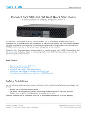 Haivision Connect DVR Quick Start Manual