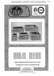 Selecta 46 000 137 Instruction Manual