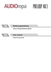 AUDIOropa PRO LOOP NX3 SL User Manual