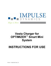 Impulse Dynamics Vesta Charger Instructions For Use Manual