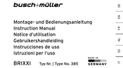 Busch+Müller BRIXXI Instruction Manual