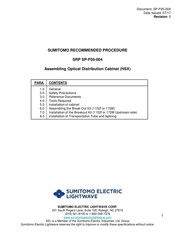 Sumitomo HDFOC-X-FRM-STC Manual