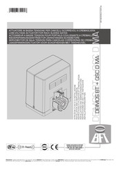 BFT DEIMOS BT + QSC D MA Installation And User Manual
