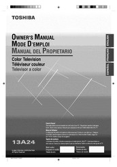 Toshiba 13A24 Owner's Manual