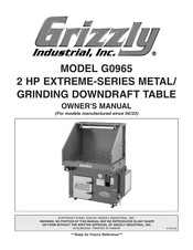 Grizzly G0965 Owner's Manual