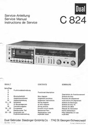 Dual C 824 Service Manual
