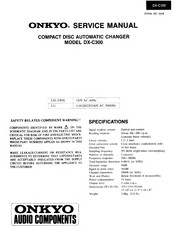 Onkyo DX-C300 Service Manual
