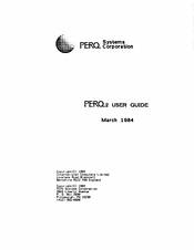 PERQ 2 User Manual