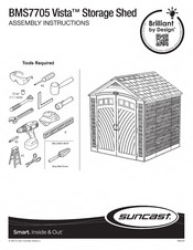 Suncast Brilliant by Design Vista BMS7705 Assembly Instructions Manual