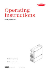 Fronius Profibus BIAS 300 Plasma Operating Instructions Manual