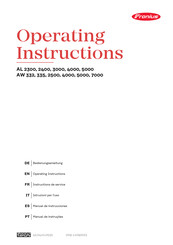 Fronius AL 5000 Operating Instructions Manual