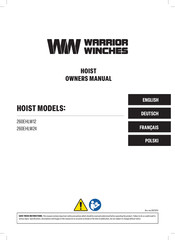 Warrior Winches 260EHLW24 Owner's Manual