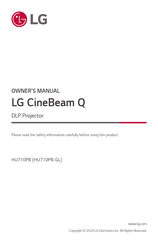 LG CineBeam Q Owner's Manual