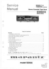 Marantz SD555 U Service Manual