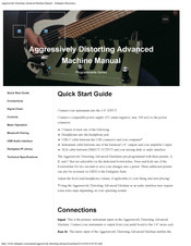 Darkglass Electronics Aggressively Distorting Advanced Machine Programmable Series Manual