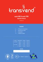TRANSVEND wash-TWO/24 Operator's Manual