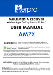 Aerpro AM7X User Manual