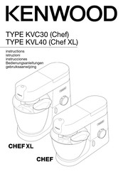 Kenwood Chef XL KVL4140S Instructions Manual