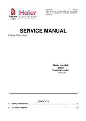 Haier 21F07 Service Manual