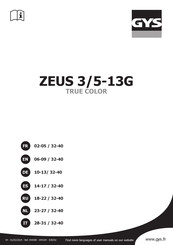 GYS ZEUS 3-13G TRUE COLOR User Manual