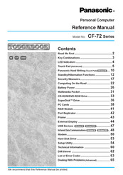 Panasonic CF72/n Reference Manual