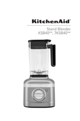 KitchenAid KSB4027VB Manual