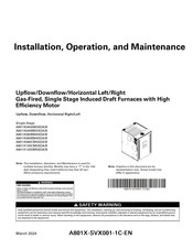 Trane A801X040BM2SDA/B Installation, Operation And Maintenance Manual