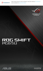 Asus ROG SWIFT PG65UQ Manual