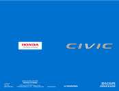 Honda Civic 2019 Owner's Manual