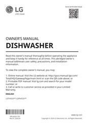 LG LDPH555 Series Owner's Manual