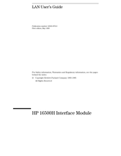HP HP 16500H User Manual
