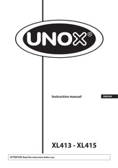 Unox XL413 Instruction Manual