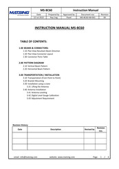 Matsing MS-8C60 Instruction Manual