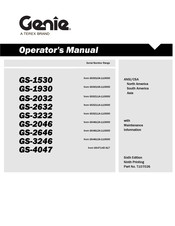 Terex GS3010A-110000 Operator's Manual