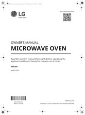 LG MVEF1337F Owner's Manual