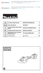 Makita GA038GT201 Instruction Manual