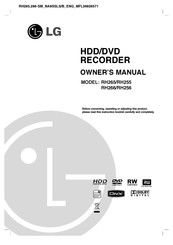 LG RH255 Owner's Manual