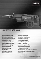 AEG USE 980 X Instructions For Use Manual