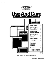 Roper RAM4143AL2 Use And Care Manual