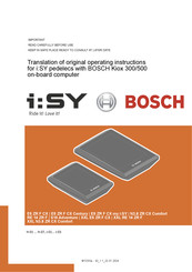 Bosch i:SY XXL E5 ZR F CX Translation Of Original Operating Instructions
