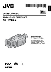 JVC GZ-HD7EK Instructions Manual
