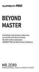 SUPRENT PRO BEYOND MASTER MR.ZERO Manual