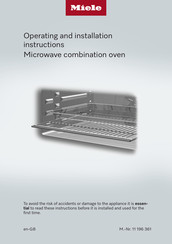 Miele H 7640 BM Operating And Installation Instructions