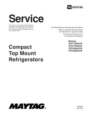 Maytag Performa PCF4400ACW Service Manual